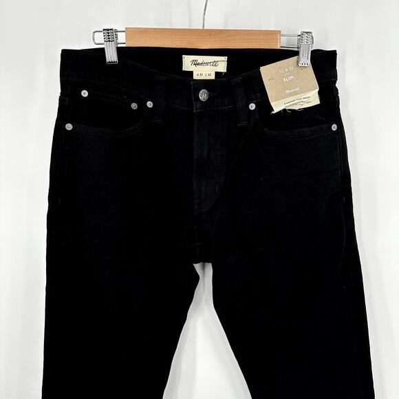 Madewell slim everyday flex jeans in black Size 31x32 - Picture 2 of 8